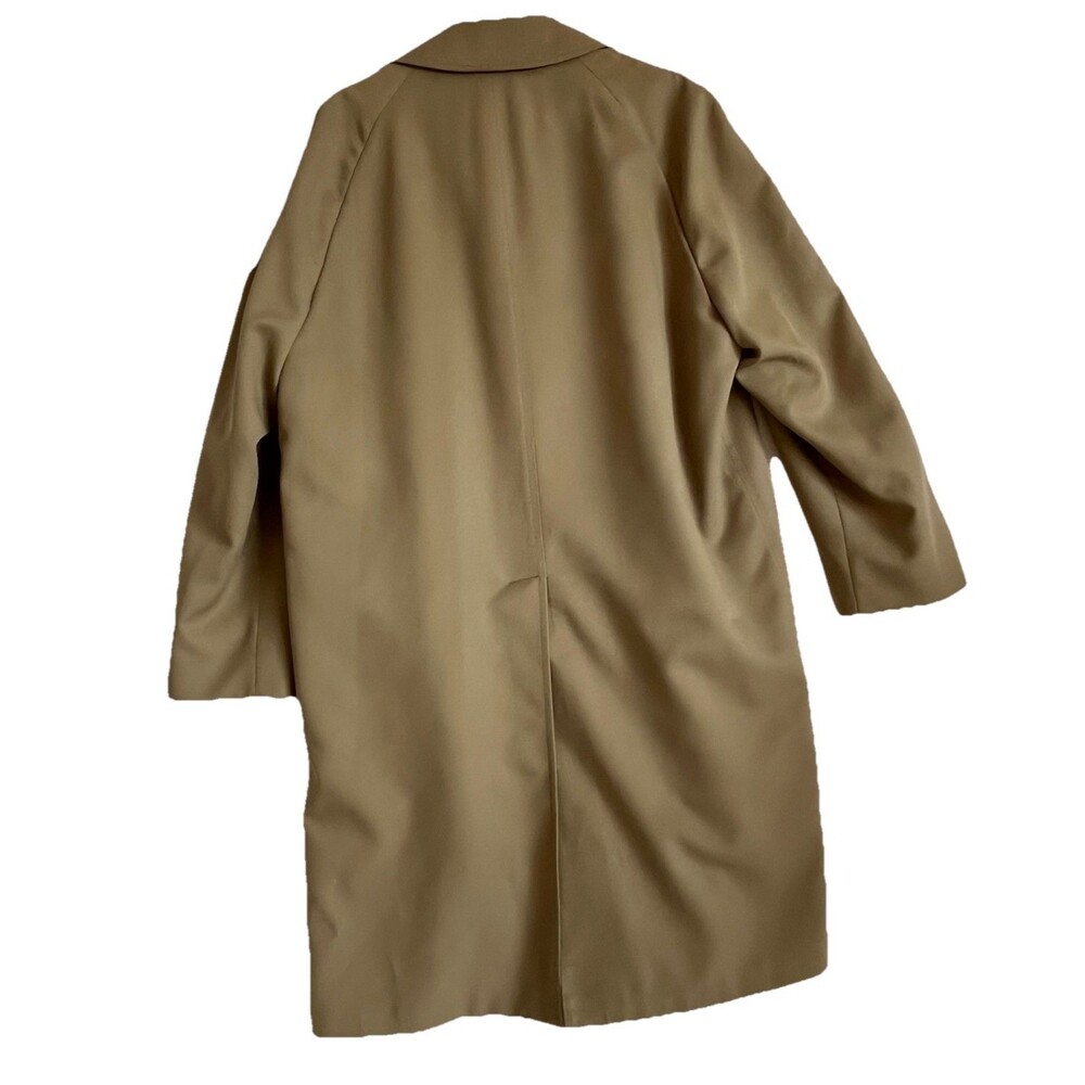 Vintage LONDON FOG Maincoats Trench Coat Tan Removable  Lining Zip 42 Reg - Picture 2 of 16